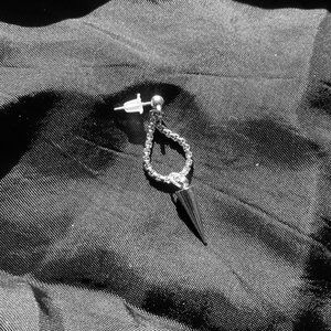 Single Silver Stud Earring